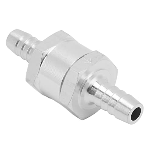 Fuel Check Valve, Brandstofslang Check Valve, Check Valve, Aluminium Legering Universeel voor Brandstof Benzine Olie Benzine Diesel Water(8mm)