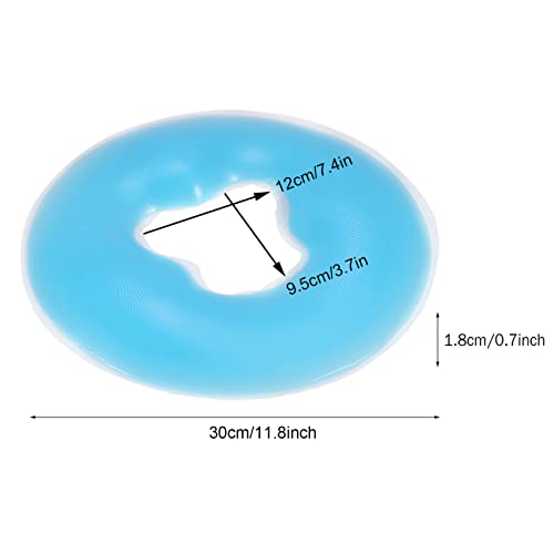 Massage Bed Gezicht Kussen Gezicht Kussen Headrest Zachte Siliconen SPA Massagekussen (blauw) 3