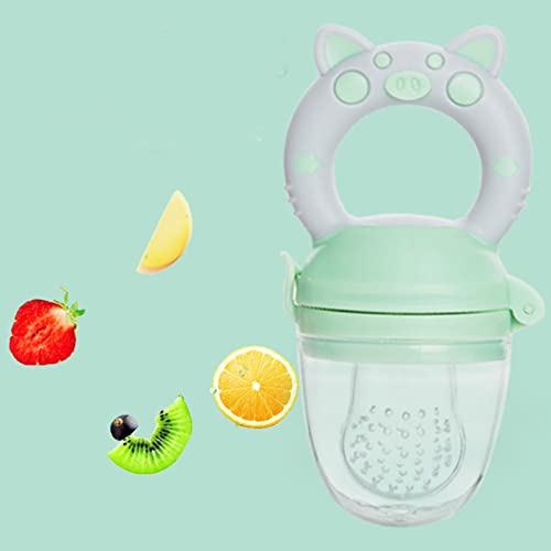2 stuks Baby Fruit Feeder Pacifier, Baby Fresh Fruit Feeder Pacifier, Baby Teething Pacifier Soft Silicone Baby Food Feeder voor thuisgebruik 4
