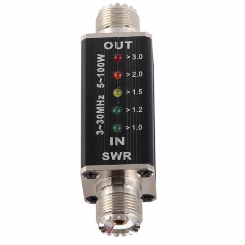 10-50W Draagbare staande golfmeter met LED-indicator Mini Shortwave LED-indicator SWR-meter voor Antenna Radio