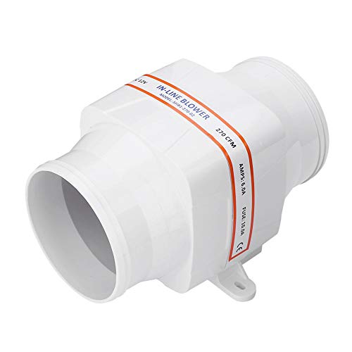 100mm Air Ventilator, Witte Tube Ventilator, 12V Uitlaat Ventilator, Stille Uitlaat Ventilator voor prachtige jachten, gebouwen en caravans