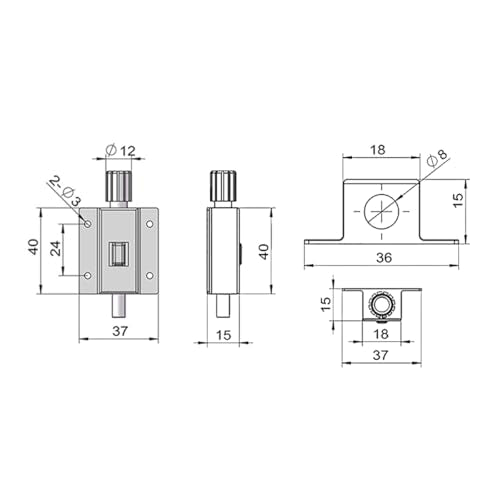 Sea Latch, schuifslot, schuifslot klein, automatische ronde, schroefslot, veerschot, schuifslot 4