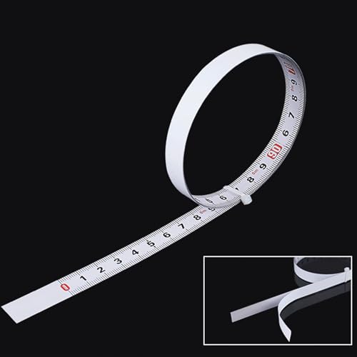 Zelfklevende meetlint Carbon Steel Tape maat 13mm breedte 5 meter lengte Afdrukcoating voor werktafel en wand