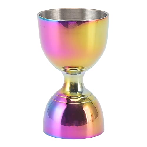 Shot maatregel Jigger, Minder afval Bar Jigger Roestvrij staal voor Drank(30/60ml Kleurrijk)