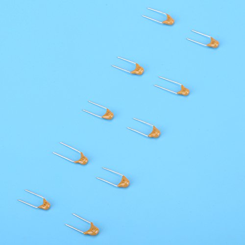 500 stuks Assorted Tantalum Capacitors - 10 waarden Electrolytic Capacitor Kit for Electronics Projects and Repair, for DIY and Professional Use