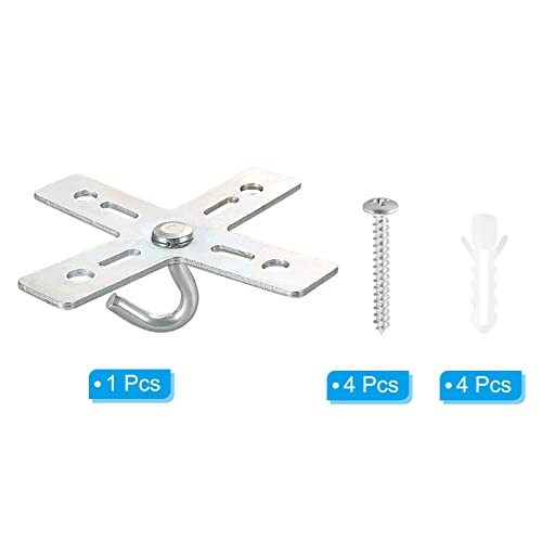 Plafondhaak Kit, Cross Design metalen plaat Mount Hanger houder Plafond Ventilator Verlichting Fixture voor het ophangen van licht Chandelier 3