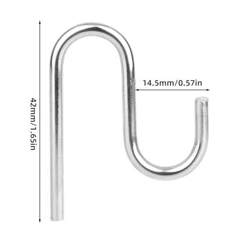 20Pc lange schuren haken, roestvrij staal, universele haken J gevormde schep Hangers voor gereedschap opslag organisatie