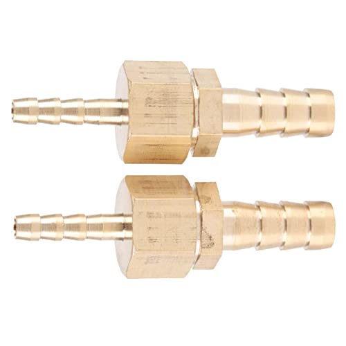 racod4m8,2pcs 4-8mm Messing passen slang Barb staart reducer verminderen Plug 2 stücke 4-8mm Brass Schlauch Schnellverschluss Pakconnector Reduzieren Rohrfitting Stecker für Teich Pool Schlauchadapter 3
