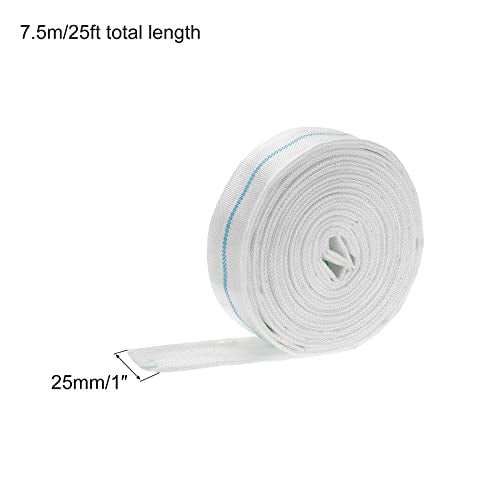 25mm ID 25ft Lichtgewicht terugspoelen slang been plat versterkt ontlading PVC slang 0.8MPa voor zwembad