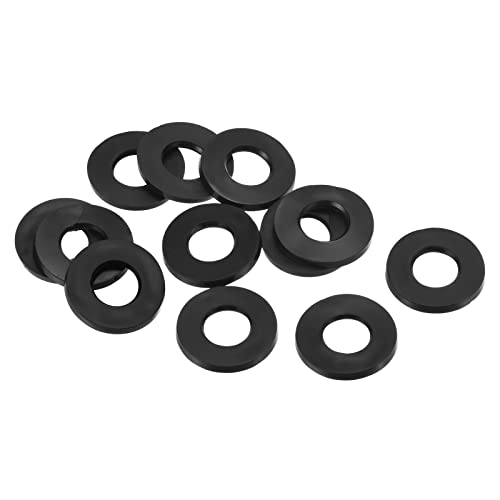 M10 Rubber Flat Washer 12 st 10mm ID 20mm AD Afdichting Spacer Afdichting Ring voor Waterpijp Waterslang Bevestiging Bolts Zwart