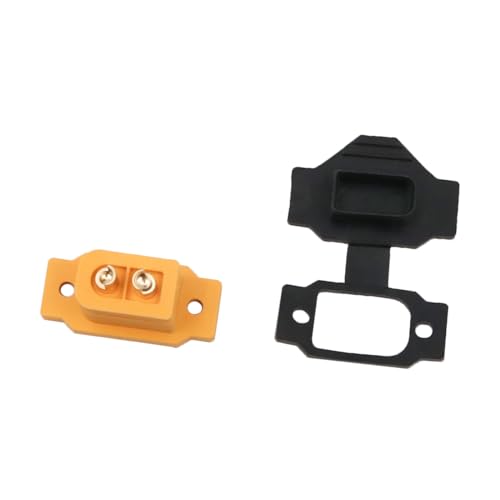 Sea 4pcs XT60BE-F High Current Inbouwconnector met rubber dop, Schroeven voor Lipo Batterij XT60 Connector, Rubber dop, Gold Connector, Stof, Water beschermd