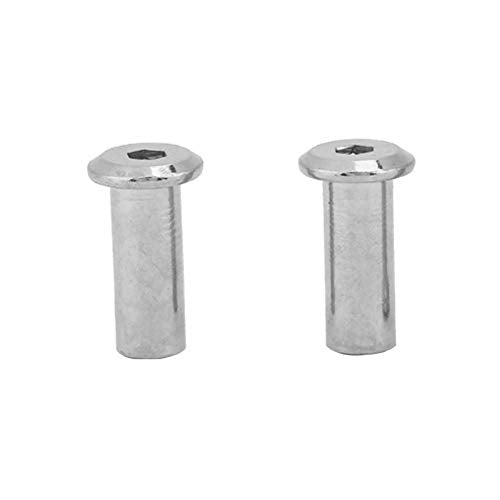 M6/M8 Stainless Steel Flat Nuts Set, Ronde Hoofd Mouw Noten, Verschillende Maat en Hoeveelheid Meubilair Bevestigingsset voor Hex Schroevendraaier (M6*20-30 st) 5