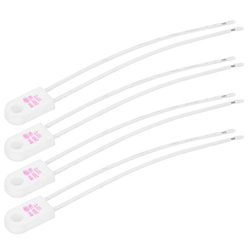 4 Stuk Keramische thermische Fuse, Vierkante temperatuurbescherming Accessoires voor elektrische circuits, 150C graden 15A Hotbed Tempera bescherming