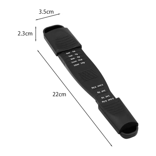 Zee Set van 2 maatlepels Verstelbare tweekoppige maatlepel met negen snelheden en meerdere trays voor massief poeder