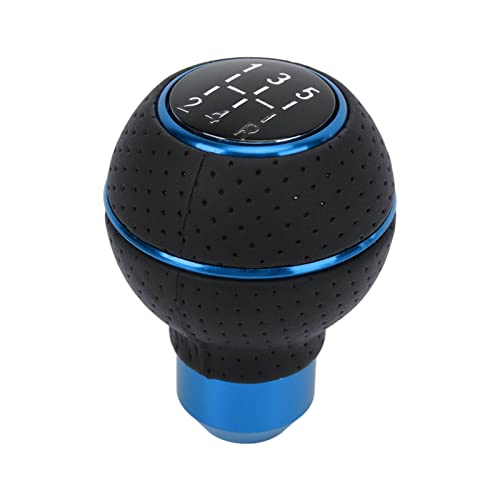 Gear Shift Head, Shift Knob 5 Gears M8 M10 M11 M12 Universal Aluminium Auto Handmatig Gear Shift Knob (Blue)