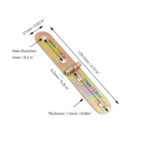 Folding Flip Scharnier metalen vouwen Tafel butler lade Backflap Scharnieren 6Pcs
