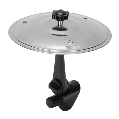 Auto Crash Cymbal Mini Drum voor voertuigen Air Vent Dash Kleine Leuke praktische accessoires met verstelbare ABS Bracket voor drummers en muziekliefhebbers (SILVER)