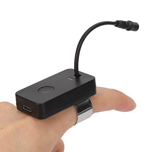 Finger Earwax Removal Light,Mini oor licht oor Otoscope licht oor schoner oorwas Verwijderaar Tool,Ear Pick Thumb Lamp USB Opladen Portable Finger Light voor oorreiniging(zwart)