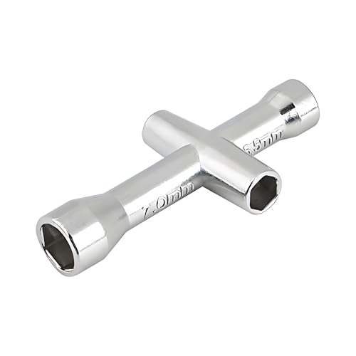 Modellbau Kreuzschl ̈1ssel, Multifunktionale Kreuzschl ̈1ssel Zubeh?rwerkzeuge f ̈1r Schraube und Mutter M2 / M2.5 / M3 / M4