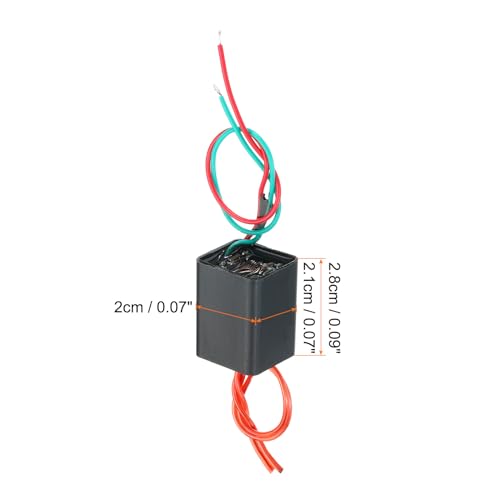 High Voltage Generator, DC 3-6V 20KV Boosting Step-up Power Supply Module Arc Spanning Transformer voor wetenschappelijk experiment, zwart
