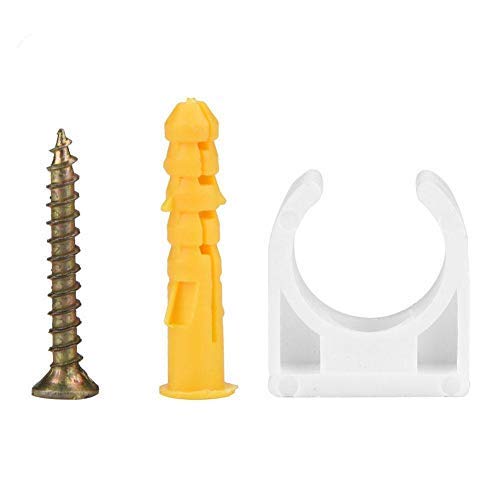 Collier de Serrage, 20st 16/20/25/32mm PPR Forme and U Collier de Fixation pour Tuyau avec Fixation à Vis(16mm)