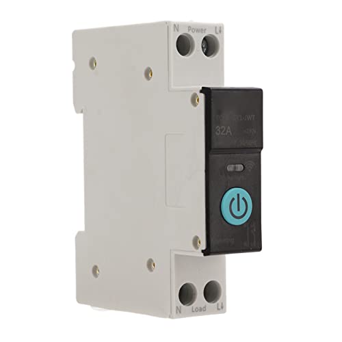 Din Rail Circuit Breaker Smart Wifi Switch Mobiele telefoon afstandsbediening 3 Timing modi voor huishoudelijke apparaten Din Rail Circuit Breaker (32A)