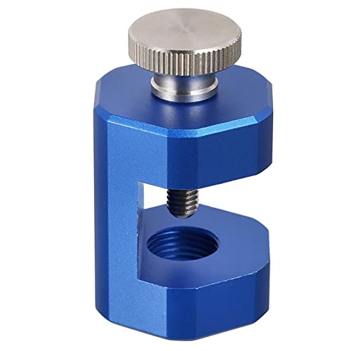 14mm Universal Precision Car Spark Plug Gap Tool,Billet Aluminium Spark Plug Caliper Threaded Spark Plugs (Blue)