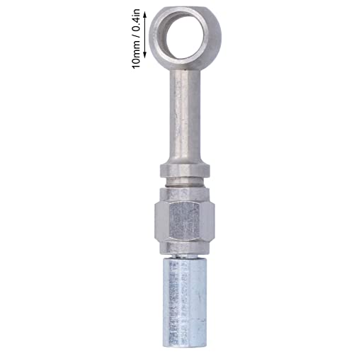 Banjo Brake Fittings, 4st 0° M10 Roestvrij staal motorfiets Remlijn Banjo Past remslang Banjo Adapter Vervanging Andere toebehoren