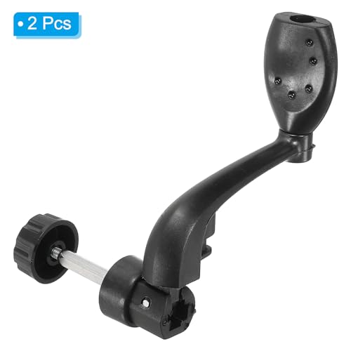 Vissen Reel, Handvat Vervangingsdeel, 2 stuks, Metalen Crank, Rot Arm, Rotary Knob, Plastic Grip voor Vissen Reel, Accessoires met Noot, Geschikt #200 Series Reel (102mm) 3
