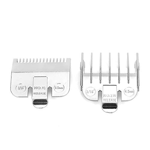 Universele clipper bevestigingskam voor professionele roestvrijstalen snijgeleiding 1,5 mm + 4,5 mm(Electroprating silver)