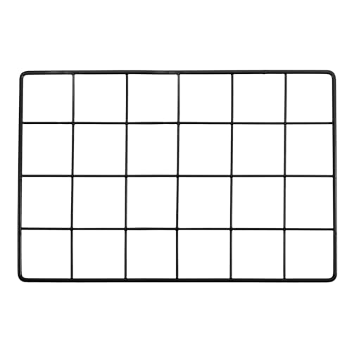 12x8 Inch Wall Grid Panel, Metalen Wire foto Wand Decoratief Net voor Photo Display Hangende Foto Memo Home Decoraties, Zwart