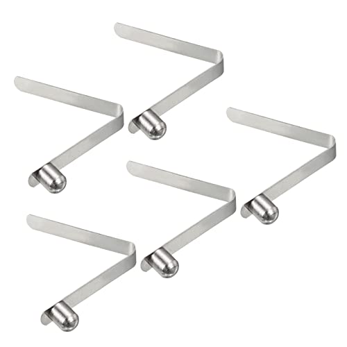 8 x 6,5mm Kajak Paddle Cabinets, 5st Rod Push Knop Solid Steel Spring Clip Knop Vergrendelen Enkele Buis voor Camping Tent Tent Bar