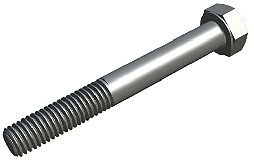 Hex Head Bolts (verpakking van 5) Hex Head Bolts Klasse 8.8 Hoge treksterkte Gegalvaniseerd staal Gecertificeerde standaard DIN931 ISO 4014 M12X100 (7,5mm x 100mm)