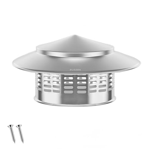 1 stuk roestvrij staal ventilatorkap, 200 mm (7,87 inch) vogel schoensteen