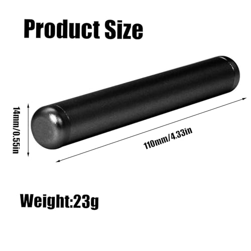 Joint Case, Easy to Store Joint, Aluminium metalen buizen, Pencil Case, Long Large Tube Joint Holder, voor Sigaren en andere tabaksproducten (110 × 14 mm, zwart), Zwart, Modern, Zwart, modern 3