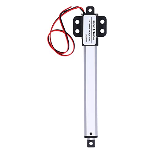 Lineaire Actuator, 100mm 12V ingangsspanning Laag geluidsniveau Internal Limit Switch Short Circuit Protection, Mini Elektrische Lineaire Actuator voor Elektrische Lifttafels (Stroke 100mm-8mm/s-70N)