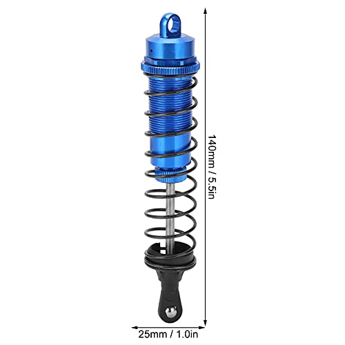 2Scs 1/8 RC Shock Absorber 140mm Oil Filled Shock Absorber Verstelbare lente shock absorber voor TRAXXAS SLASH 2WD RC Car(Blauw) 3
