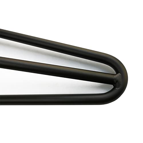 [Verbetering] Set van 4 tafelpoten van haarspelden, 25 cm ambachtelijke metalen poten, drie ijzeren staven, sterker, met schroeven en vloerbeschermers