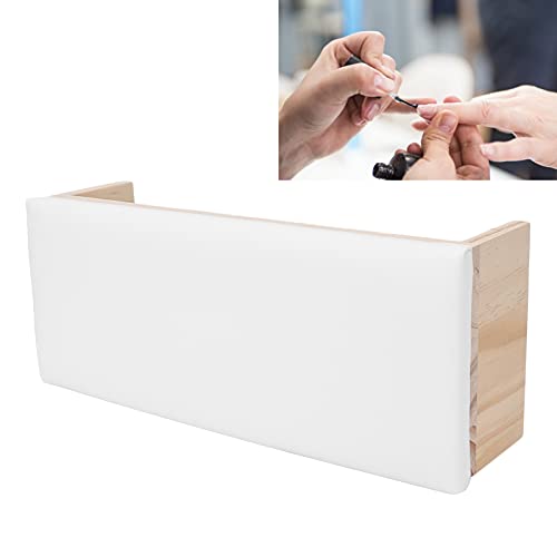 Nagel hand rust, professionele Nagel kunst handkussen zachte PU lederen Nagel armsteun Kussen Manicure hand rust voor Nagels Salon en thuisgebruik(White) 3