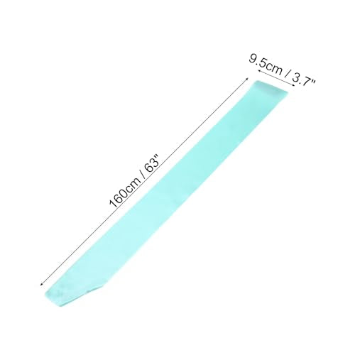 160x10cm Blanke Satin Sash, DIY Plain Sash Prom Queen Sashes Party accessoire voor geslaagde partij bruiloft banket Halloween decoraties, Lake Blue