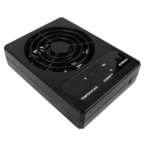 Reptiel Vivarium Koeler, Reptiel Temperatuur en Vochtigheid Meter, Automatische Ventilatie Ventilatie Ventilatie Ventilator Controle voor Rainforest Terrarium Vivarium Reptielen
