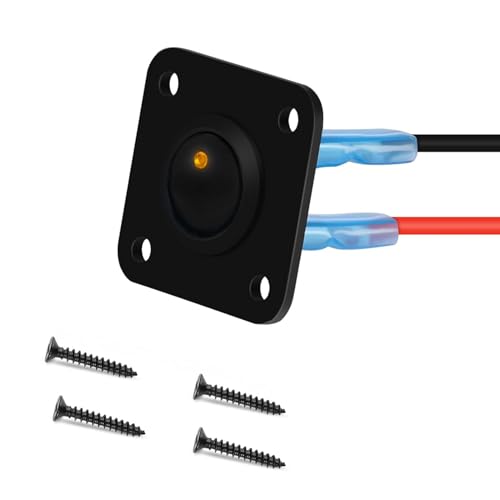 12V Switch Panel Ronde Switch 3-pin 12V 20A 24V 10A 1Groep LED Rocker Switch Panel Car Boat Truck Geel