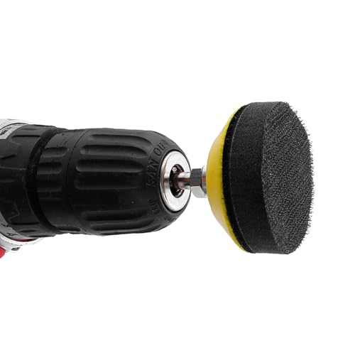 Zee 4 stuks Schuren Schuurschijven Pads Zachte Terug Velcro Pad voor 50mm Schuurschijven 1/4 Inch Shank Drill Bijlage Foam Layer Buffer Pad 4