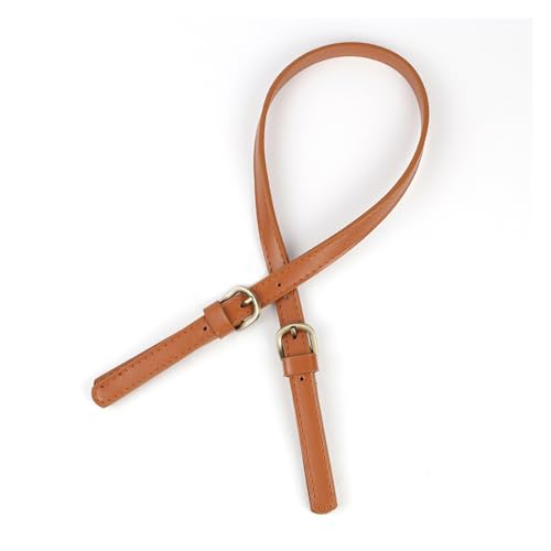 Zee 2 stuks PU lederen schoudertas riemen verstelbare handtassen riem vervanging handvat riemen riemen tas handvat met verstelbare riem (Brown)