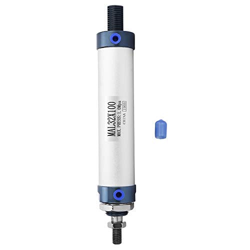 Luchtcilinders Pneumatische cilinder, 32mm Single Rod Double Acting Mini Pneumatische Luchtcilinder Aluminiumlegering Pneumatische(100mm) 3