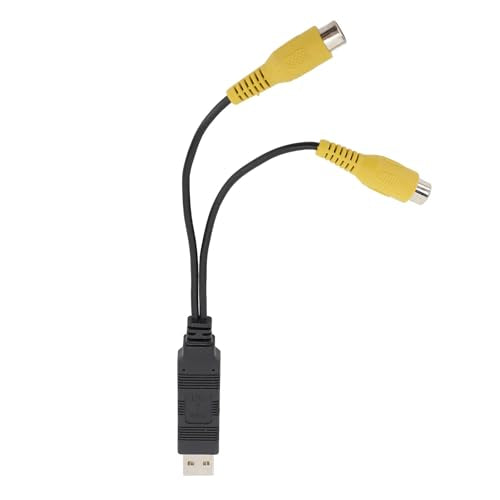 USB naar CVBS Video Output Adapter, USB naar Interface Kabel Adapter voor voertuig, verbinding radio naar hoofdsteun of plafondscherm