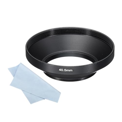 40.5mm Lenscap, Brede hoek Matte oppervlakte anti-reflectieve binnenhoes met camera lens schoonmaakdoek, zwart