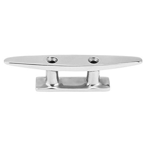 Flat Top Touw Cleat, 4" Roestvrij stalen boot Mooring Dock Cleat Deck Touw Cleat voor Marine Hunting Engine Power Changes 3