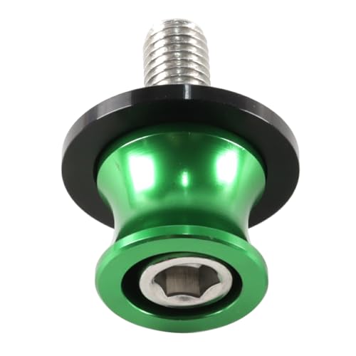 2 stuks 10 mm groene aluminium motorfiets zijstandaardpennen voor sportfietsen, straatfietsen, achtergrond en paddockliftstellen 3