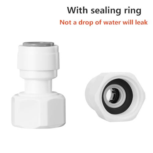 1 stuk waterfilter aansluiting, 1/2 inch vrouwelijke draad aan 3/8 inch osmose stopcontact, voor waterfilter, omgekeerde osmose 3
